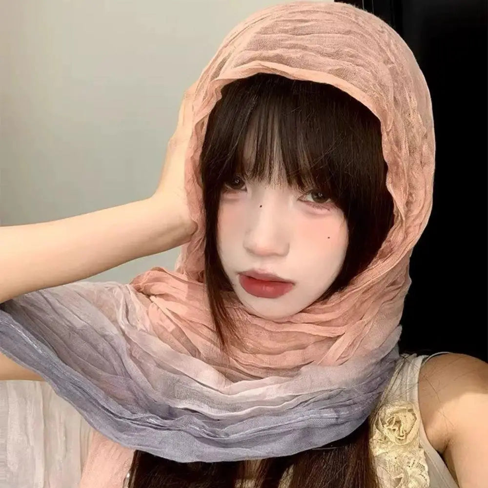Écharpe Lin Coton Dégradé